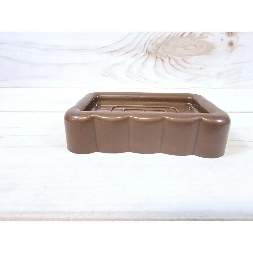 Vintage Soap Dish Retro Kitchen Bathroom Brown 1999